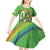 Personalised Ireland Rugby 2025 Kid Short Sleeve Dress Irish Leprechaun Saint Patrick's Day - Wonder Print Shop