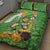 Personalised Ireland Rugby 2025 Quilt Bed Set Irish Leprechaun Saint Patrick's Day