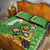 Personalised Ireland Rugby 2025 Quilt Bed Set Irish Leprechaun Saint Patrick's Day