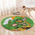 Personalised Ireland Rugby 2025 Round Carpet Irish Leprechaun Saint Patrick's Day - Wonder Print Shop