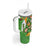 Personalised Ireland Rugby 2025 Tumbler With Handle Irish Leprechaun Saint Patrick's Day