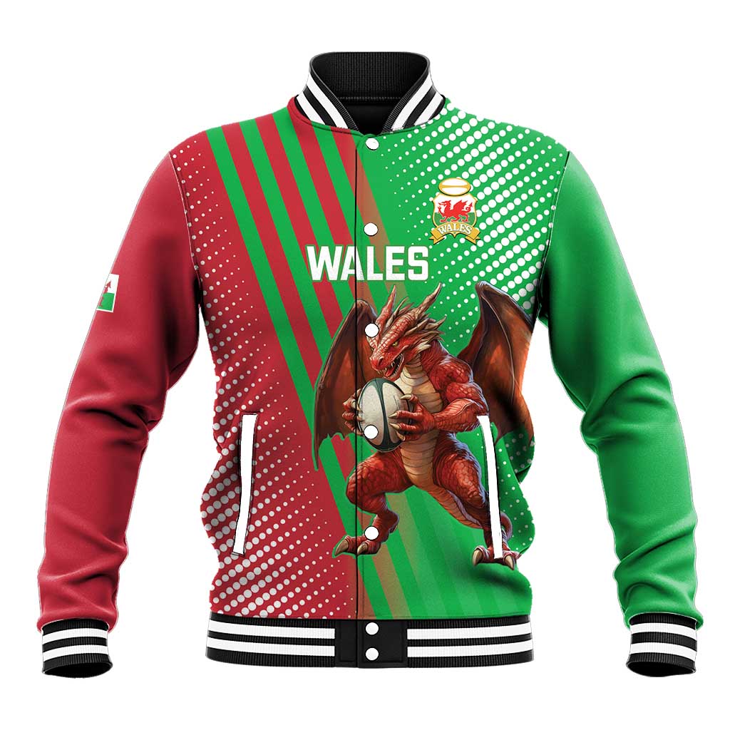 Custom Wales Rugby 2025 Baseball Jacket Go Welsh Dragon Sporty Style