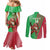 Custom Wales Rugby 2025 Couples Matching Mermaid Dress and Long Sleeve Button Shirt Go Welsh Dragon Sporty Style