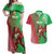 Custom Wales Rugby 2025 Couples Matching Off Shoulder Maxi Dress and Hawaiian Shirt Go Welsh Dragon Sporty Style