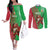 Custom Wales Rugby 2025 Couples Matching Off The Shoulder Long Sleeve Dress and Long Sleeve Button Shirt Go Welsh Dragon Sporty Style