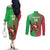 Custom Wales Rugby 2025 Couples Matching Off The Shoulder Long Sleeve Dress and Long Sleeve Button Shirt Go Welsh Dragon Sporty Style