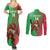 Custom Wales Rugby 2025 Couples Matching Summer Maxi Dress and Long Sleeve Button Shirt Go Welsh Dragon Sporty Style