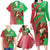 Custom Wales Rugby 2025 Family Matching Long Sleeve Bodycon Dress and Hawaiian Shirt Go Welsh Dragon Sporty Style