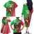 Custom Wales Rugby 2025 Family Matching Off The Shoulder Long Sleeve Dress and Hawaiian Shirt Go Welsh Dragon Sporty Style