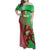 Custom Wales Rugby 2025 Family Matching Off Shoulder Maxi Dress and Hawaiian Shirt Go Welsh Dragon Sporty Style - Wonder Print Shop