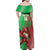 Custom Wales Rugby 2025 Family Matching Off Shoulder Maxi Dress and Hawaiian Shirt Go Welsh Dragon Sporty Style - Wonder Print Shop