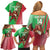 Custom Wales Rugby 2025 Family Matching Off Shoulder Short Dress and Hawaiian Shirt Go Welsh Dragon Sporty Style - Wonder Print Shop