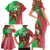 Custom Wales Rugby 2025 Family Matching Short Sleeve Bodycon Dress and Hawaiian Shirt Go Welsh Dragon Sporty Style - Wonder Print Shop