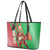 Custom Wales Rugby 2025 Leather Tote Bag Go Welsh Dragon Sporty Style