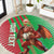 Custom Wales Rugby 2025 Round Carpet Go Welsh Dragon Sporty Style - Wonder Print Shop