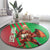 Custom Wales Rugby 2025 Round Carpet Go Welsh Dragon Sporty Style - Wonder Print Shop