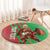 Custom Wales Rugby 2025 Round Carpet Go Welsh Dragon Sporty Style