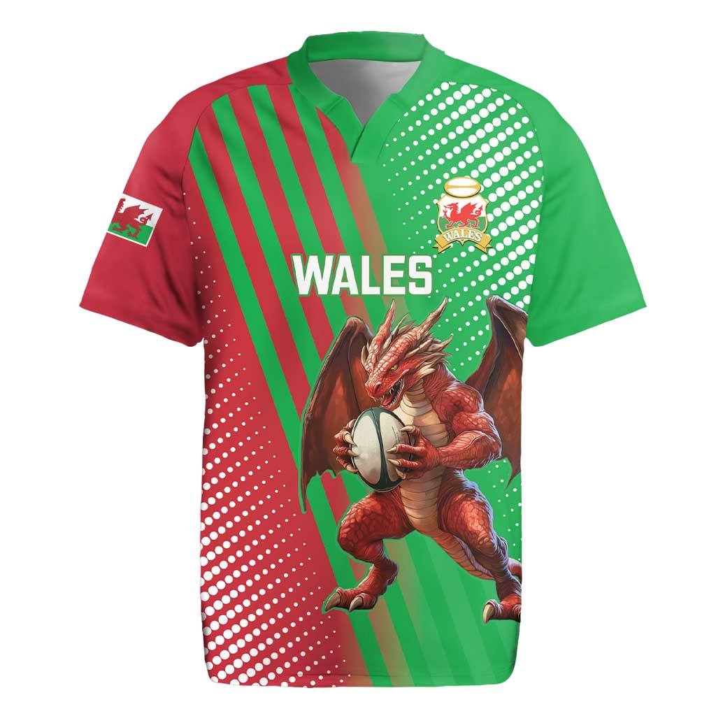 Custom Wales Rugby 2025 Rugby Jersey Go Welsh Dragon Sporty Style