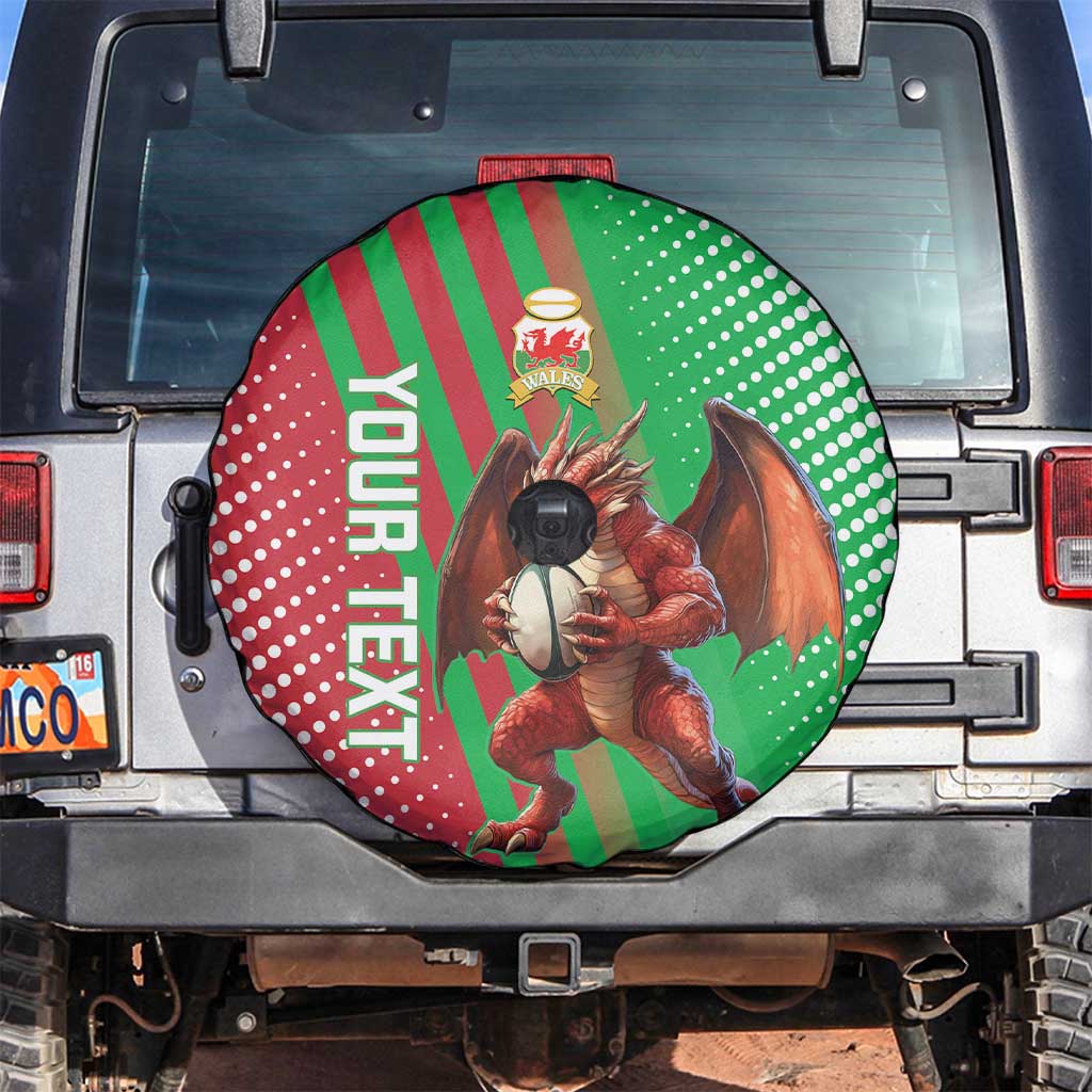 Custom Wales Rugby 2025 Spare Tire Cover Go Welsh Dragon Sporty Style