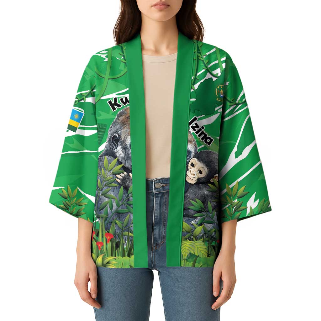 Personalized Rwanda Kwita Izina Kimono Name a Gorilla - Save a Species - Wonder Print Shop