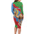 Personalised Eritrea Arabian Camel Long Sleeve Bodycon Dress Gerbera Flower Flag Color