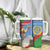 Personalised Eritrea Arabian Camel Tumbler With Handle Gerbera Flower Flag Color - Wonder Print Shop