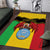 Personalised Mali Area Rug Vulture With Coat Of Arms Bogolan Pattern