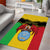 Personalised Mali Area Rug Vulture With Coat Of Arms Bogolan Pattern