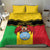 Personalised Mali Bedding Set Vulture With Coat Of Arms Bogolan Pattern