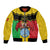 Personalised Mali Bomber Jacket Vulture With Coat Of Arms Bogolan Pattern