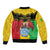 Personalised Mali Bomber Jacket Vulture With Coat Of Arms Bogolan Pattern