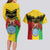 Personalised Mali Couples Matching Long Sleeve Bodycon Dress and Hawaiian Shirt Vulture With Coat Of Arms Bogolan Pattern