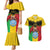 Personalised Mali Couples Matching Mermaid Dress and Hawaiian Shirt Vulture With Coat Of Arms Bogolan Pattern