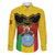 Personalised Mali Family Matching Long Sleeve Bodycon Dress and Hawaiian Shirt Vulture With Coat Of Arms Bogolan Pattern