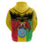 Personalised Mali Hoodie Vulture With Coat Of Arms Bogolan Pattern - Wonder Print Shop