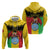 Personalised Mali Hoodie Vulture With Coat Of Arms Bogolan Pattern - Wonder Print Shop