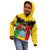 Personalised Mali Kid Hoodie Vulture With Coat Of Arms Bogolan Pattern - Wonder Print Shop