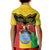 Personalised Mali Kid Polo Shirt Vulture With Coat Of Arms Bogolan Pattern - Wonder Print Shop