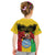 Personalised Mali Kid T Shirt Vulture With Coat Of Arms Bogolan Pattern - Wonder Print Shop