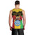 Personalised Mali Men Tank Top Vulture With Coat Of Arms Bogolan Pattern - Wonder Print Shop