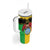 Personalised Mali Tumbler With Handle Vulture With Coat Of Arms Bogolan Pattern - Wonder Print Shop