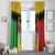 Personalised Mali Window Curtain Vulture With Coat Of Arms Bogolan Pattern - Wonder Print Shop