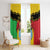 Personalised Mali Window Curtain Vulture With Coat Of Arms Bogolan Pattern - Wonder Print Shop