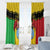 Personalised Mali Window Curtain Vulture With Coat Of Arms Bogolan Pattern - Wonder Print Shop