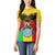 Personalised Mali Women Polo Shirt Vulture With Coat Of Arms Bogolan Pattern - Wonder Print Shop