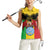 Personalised Mali Women Sleeveless Polo Shirt Vulture With Coat Of Arms Bogolan Pattern - Wonder Print Shop