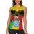 Personalised Mali Women Sleeveless Polo Shirt Vulture With Coat Of Arms Bogolan Pattern - Wonder Print Shop