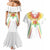 Custom Mali Football Couples Matching Mermaid Dress and Hawaiian Shirt Go Les Aigles White Color