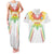 Custom Mali Football Couples Matching Tank Maxi Dress and Hawaiian Shirt Go Les Aigles White Color