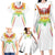 Custom Mali Football Family Matching Long Sleeve Bodycon Dress and Hawaiian Shirt Go Les Aigles White Color